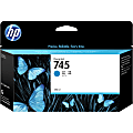 HP 745 Original Standard Yield Inkjet Ink Cartridge - Cyan - 1 Pack - Inkjet - Standard Yield - 1 Pack