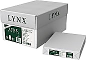 Domtar Lynx Digital Multi-Use Printer & Copier Paper, 8 Reams, Letter Size, 4000 Sheets Total, 80 Lb, White, 250 Sheets Per Ream - 638800 1 thumbnail image