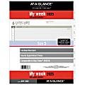 2025 AT-A-GLANCE® Weekly Planner Refill, 8-1/2" x 11”, Traditional, January 2025 To December 2025, 491-285