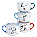 Peanuts Freckled Joy Stoneware 4-Piece Soup Cup And Lid Set, 25 Oz, Assorted Colors 1 thumbnail image