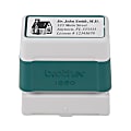 Same-Day Pre-Inked Custom Stamp, 7/10" x 2" Impression, Green 1 thumbnail image