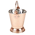 Mind Reader Insulated Stainless-Steel Ice Bucket, 6 3/4"H x 3 3/4"W x 3 3/4"D, Copper Brown