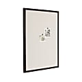 Kate and Laurel Oakhurst Non-Magnetic Rectangle Pinboard, Fabric, 24” x 36”, Beige, Black Plastic Frame 1 thumbnail image