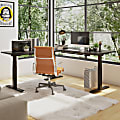 FlexiSpot E7L 76"W L-Shaped Electric Height-Adjustable Standing Desk, Black 1 thumbnail image