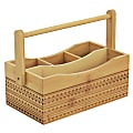 Gibson Home Sadler Portable Utensil Caddy, 7-11/16" x 11" x 5-11/16", Brown 1 thumbnail image