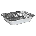 Boardwalk® Half-Size Steam Table Aluminum Pans, 128 Oz, Silver, Pack Of 100 Pans