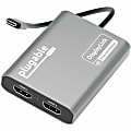 Plugable USB C to HDMI Adapter, Dual Monitor 4K 60Hz  - USBC6950M 1 thumbnail image
