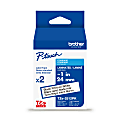 Brother P-touch TZe2512PK, Laminated, ~1" x 26.2 ft (24mm x 8m), Black on White Label Tape 1 thumbnail image