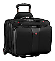 Wenger® Patriot II Polyester Rolling 2-Piece Business Luggage Set, Black