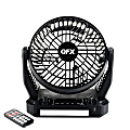 QFX 6" Solar Fan And Radio, 11" x 9" x Black 1 thumbnail image