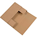 Partners Brand Multi-Depth Easy-Fold Mailers, 12 1/8" x 9 1/8" x 2", Kraft, Pack Of 50