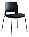 Lorell® Arctic Series Stacking Chairs, Black, Set Of 2 1 thumbnail image
