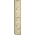 Tennsco Six-Tier Box Locker, 1-Wide, 72"H x 12"W x 18"D, Sand 1 thumbnail image