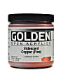 Golden OPEN Acrylic Paint, 8 Oz Jar, Iridescent Copper (Fine)