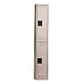 Tennsco Double-Tier Locker, 1 Wide, 72"H x 12"W x 18"D, Sand 1 thumbnail image