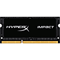 HyperX Impact 4GB DDR3 SDRAM Memory Module - For Notebook - 4 GB (1 x 4 GB) - DDR3L-1600/PC3-12800 DDR3 SDRAM - CL9 - 1.35 V - Non-ECC - Unbuffered - 204-pin - SoDIMM
