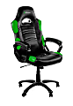 Arozzi Enzo Series Gaming Racing-Style Swivel Chair, Black/Green 1 thumbnail image