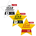 Custom 1, 2 Or 3 Color Printed Labels/Stickers, Star Shape, 2-3/4" x 2-7/8", Box Of 250