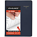 2025-2026 AT-A-GLANCE® Weekly Appointment Book Planner, 8-1/4" x 11", Navy, January To January, 7095020