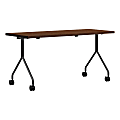 HON Between Nesting Table, 60"H x 30"W x 29"D, Shaker Cherry/Black 1 thumbnail image