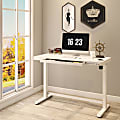 FlexiSpot EW8 Electric 48"W Electric Height-Adjustable Standing Desk, White 1 thumbnail image