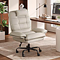 Bestier Ergonomic PU Leather High-Back Swivel Executive Office Chair, Beige 1 thumbnail image