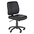Bush Business Furniture Stanton Bonded Leather Task Chair, Black, Standard Delivery