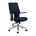 Global® Accord High-Back Tilter Chair, 44"H x 25"W x 25"D, Admiral