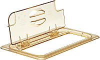 Cambro H-Pan High-Heat GN 1/3 Notched FlipLids, 3/4"H x 6-7/8"W x 12-3/4"D, Amber, Pack Of 6 Lids 1 thumbnail image