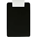 Saunders Antimicrobial Clipboard - 8 1/2" x 11" - Black, White - 1 Each