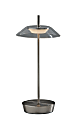 Adesso ADS360 Ako LED Cordless Table Lamp, Steel with Clear Acrylic White Shade 1 thumbnail image