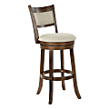 Office Star Fabric Swivel Counter Height Stool With Solid Back, Burnt Brown 1 thumbnail image