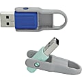 Verbatim 32GB Store 'n' Flip® USB Flash Drive - 2pk - Blue, Mint - 32GB - 2pk - Blue, Mint