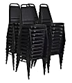 Regency Restaurant Vinyl Stacking Chairs, Black, Pack Of 40 Chairs 1 thumbnail image