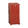 United Receptacle Defenders Steel Step Can, 24 Gallons, 30" x 15" x 15", Red 1 thumbnail image