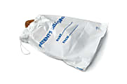 Medline Drawstring Patient Belonging Bags, 18"H x 20"W x 4"D, White, 25 Per Pack, Case Of 10 1 thumbnail image