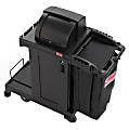 Suncast Commercial Resin Cleaning Cart, High Security, 46-5/8”H x 2-1/2”W x 43-7/16”D, Black 1 thumbnail image