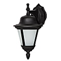 Luminance LED Porch Lantern Wall Mount Fixture, 9 Watts, 3000K/Warm White, 830 Lumen, Black/Frosted Glass, F9990-31 1 thumbnail image