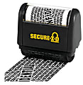 COSCO Secure-I-D Security Roller Stamp, 3"H x 1-1/2"W x 3-1/8"D, Black