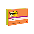 Post-it Super Sticky Notes, 6 in x 4 in, 8 Pads, 45 Sheets/Pad, 2x the Sticking Power, Energy Boost Collection