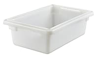 Cambro Poly Food Storage Boxes, 6"H x 12"W x 18"D, White, Case Of 6 Boxes