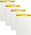 Post-it Super Sticky Easel Pads, 25" x 30", White, 30 Self Stick Sheets Per Pad, Pack Of 4 Pads
