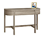 Monarch Specialties 48" W Crescent Accent Table With Drawer, Dark Taupe