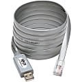 Tripp Lite USB to RJ45 Cisco Serial Rollover Cable, USB Type-A to RJ45 M/M, 6 ft - Serial adapter - USB - gray