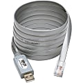 Eaton Tripp Lite Series USB-A to RJ45 Serial Rollover Cable (M/M) - Cisco Compatible, 250 Kbps, 6 ft. (1.83 m), Gray - Serial  - U209006RJ45X 1 thumbnail image