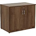 Lorell® Essentials 36"W Storage Cabinet, Walnut
