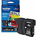 Brother® LC65 Black High-Yield Ink Cartridge, LC65HYBK 1 thumbnail image