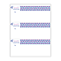 Custom Printed 3-Color Laser Sheet Labels And Stickers, 3-1/2" x 8-1/2" Rectangle, 3 Labels Per Sheet, Box Of 100 Sheets