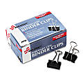 SKILCRAFT Binder Clips, 1/4", Black/Silver, Box Of 12 (AbilityOne 7510 00 282 8201) 1 thumbnail image
