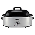 Nesco® 18 Qt 1450W Portable Roaster With Porcelain Cookwell, Silver 1 thumbnail image